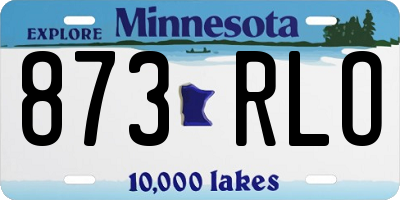 MN license plate 873RLO