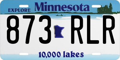 MN license plate 873RLR