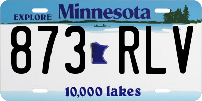MN license plate 873RLV
