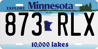 MN license plate 873RLX
