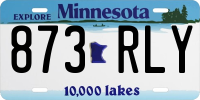 MN license plate 873RLY