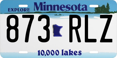 MN license plate 873RLZ