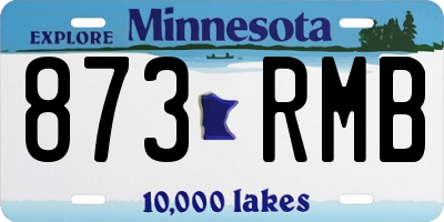 MN license plate 873RMB