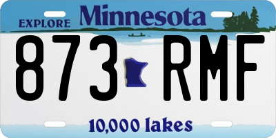 MN license plate 873RMF