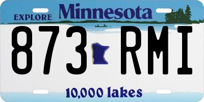 MN license plate 873RMI