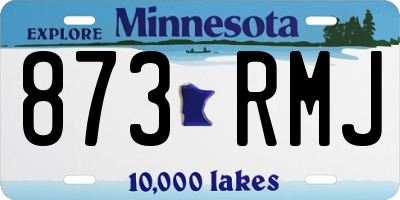 MN license plate 873RMJ