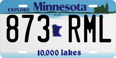 MN license plate 873RML