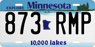 MN license plate 873RMP