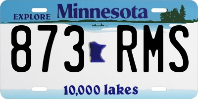 MN license plate 873RMS