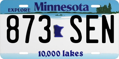 MN license plate 873SEN