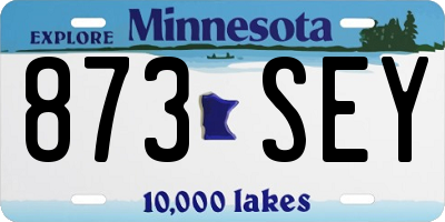 MN license plate 873SEY