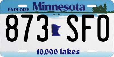 MN license plate 873SFO
