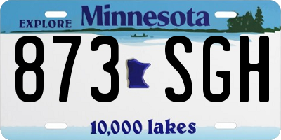MN license plate 873SGH