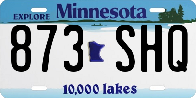 MN license plate 873SHQ