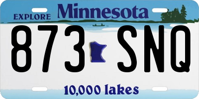 MN license plate 873SNQ