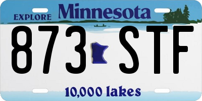 MN license plate 873STF