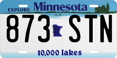 MN license plate 873STN