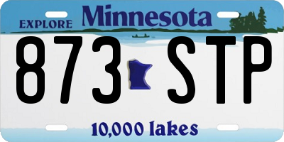 MN license plate 873STP