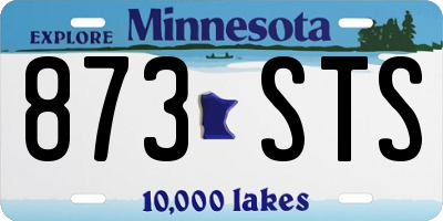 MN license plate 873STS