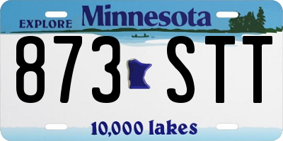 MN license plate 873STT