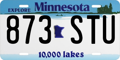 MN license plate 873STU