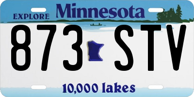 MN license plate 873STV