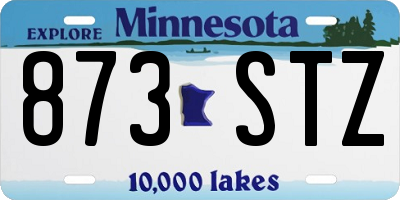 MN license plate 873STZ