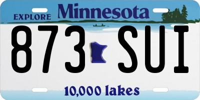 MN license plate 873SUI