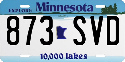 MN license plate 873SVD