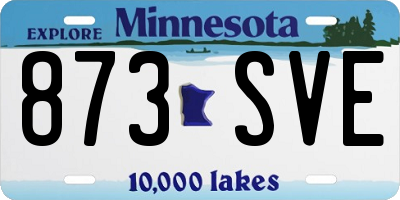 MN license plate 873SVE
