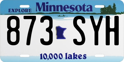 MN license plate 873SYH