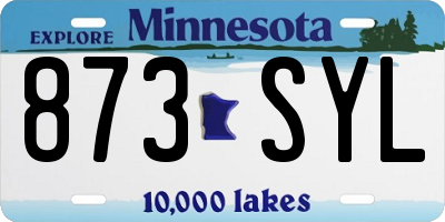 MN license plate 873SYL