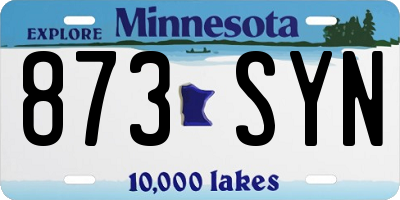 MN license plate 873SYN