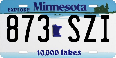 MN license plate 873SZI