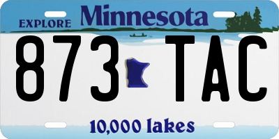 MN license plate 873TAC