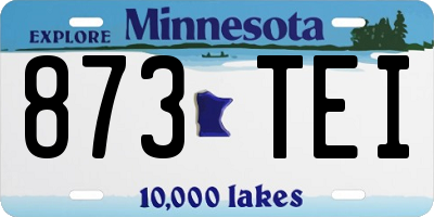 MN license plate 873TEI
