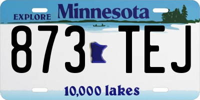 MN license plate 873TEJ