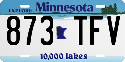 MN license plate 873TFV