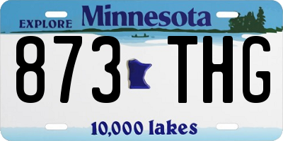 MN license plate 873THG