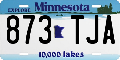 MN license plate 873TJA