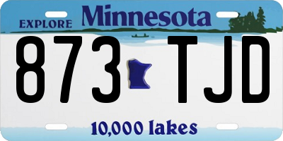 MN license plate 873TJD