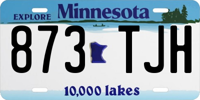 MN license plate 873TJH