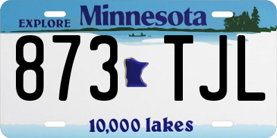 MN license plate 873TJL