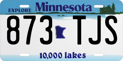 MN license plate 873TJS