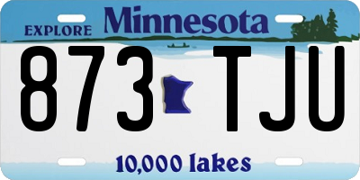 MN license plate 873TJU