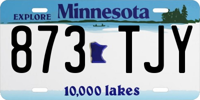 MN license plate 873TJY