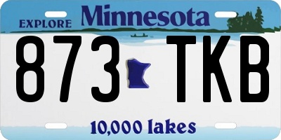 MN license plate 873TKB