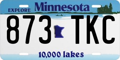 MN license plate 873TKC