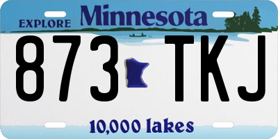 MN license plate 873TKJ
