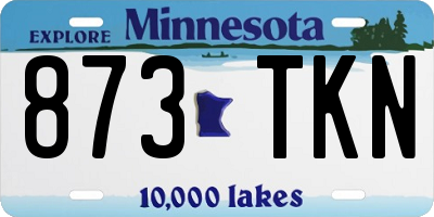 MN license plate 873TKN